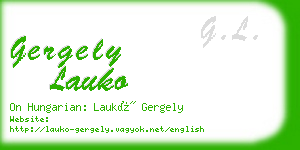 gergely lauko business card